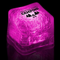 1 3/8" Pink Lited Ice Cube